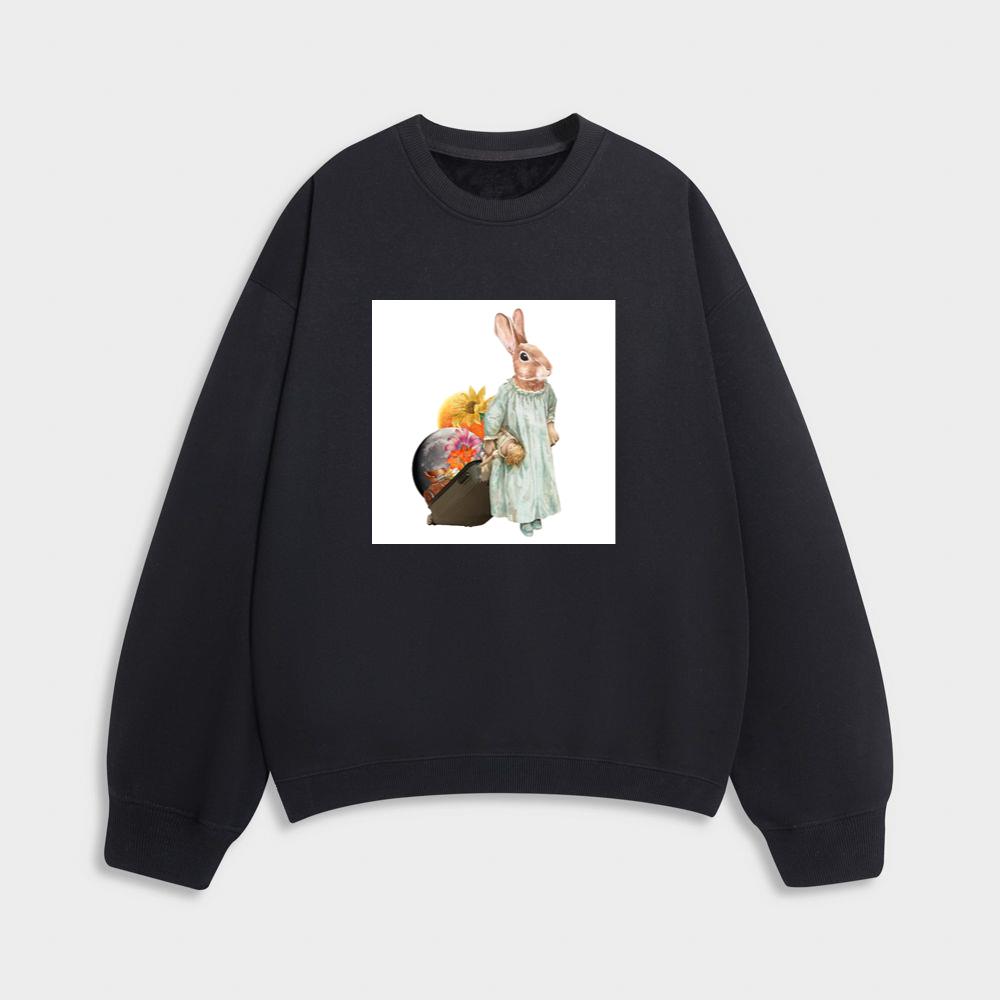 The Rabbit's Moonlit Journey Sweatshirt