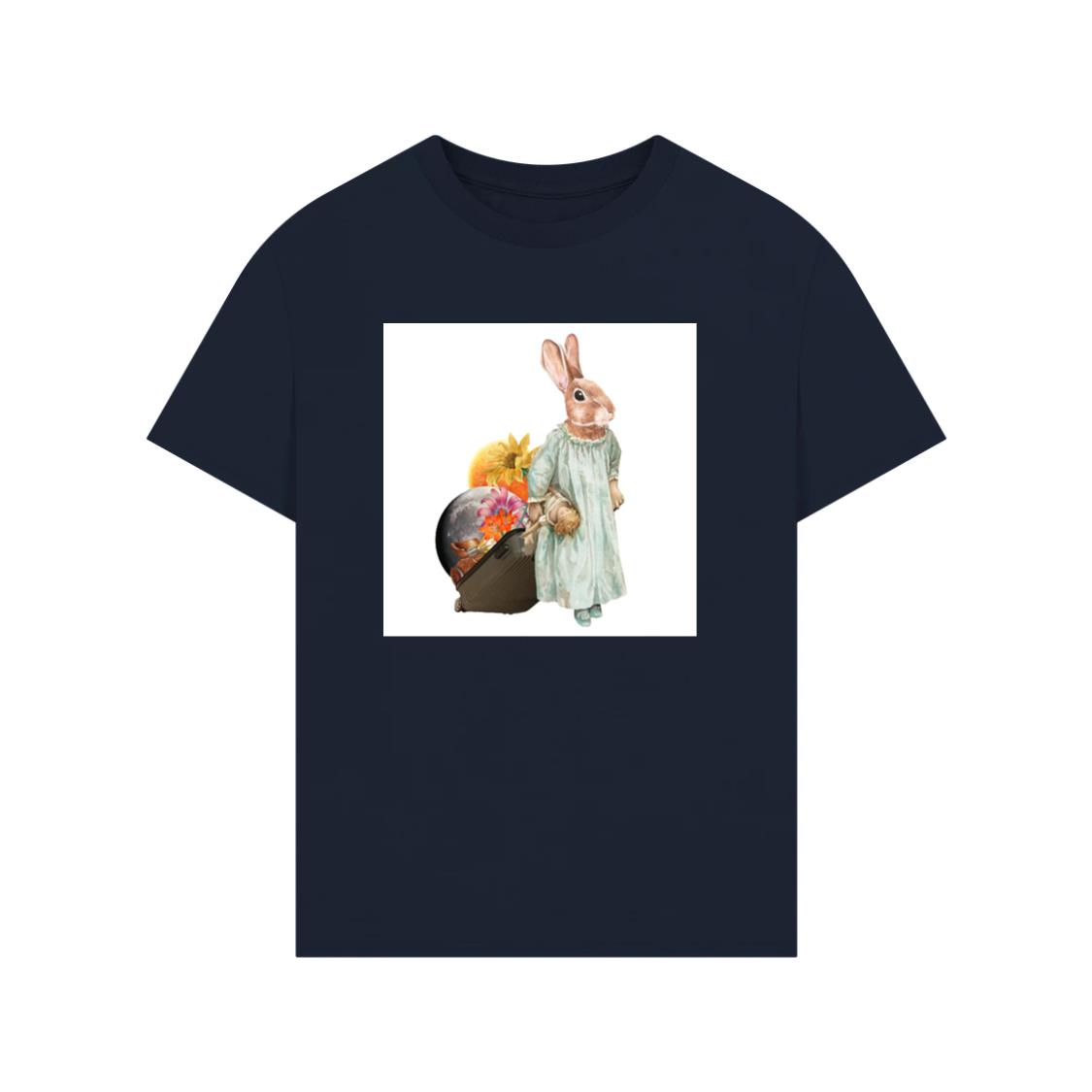 The Rabbit's Moonlit Journey T-Shirt