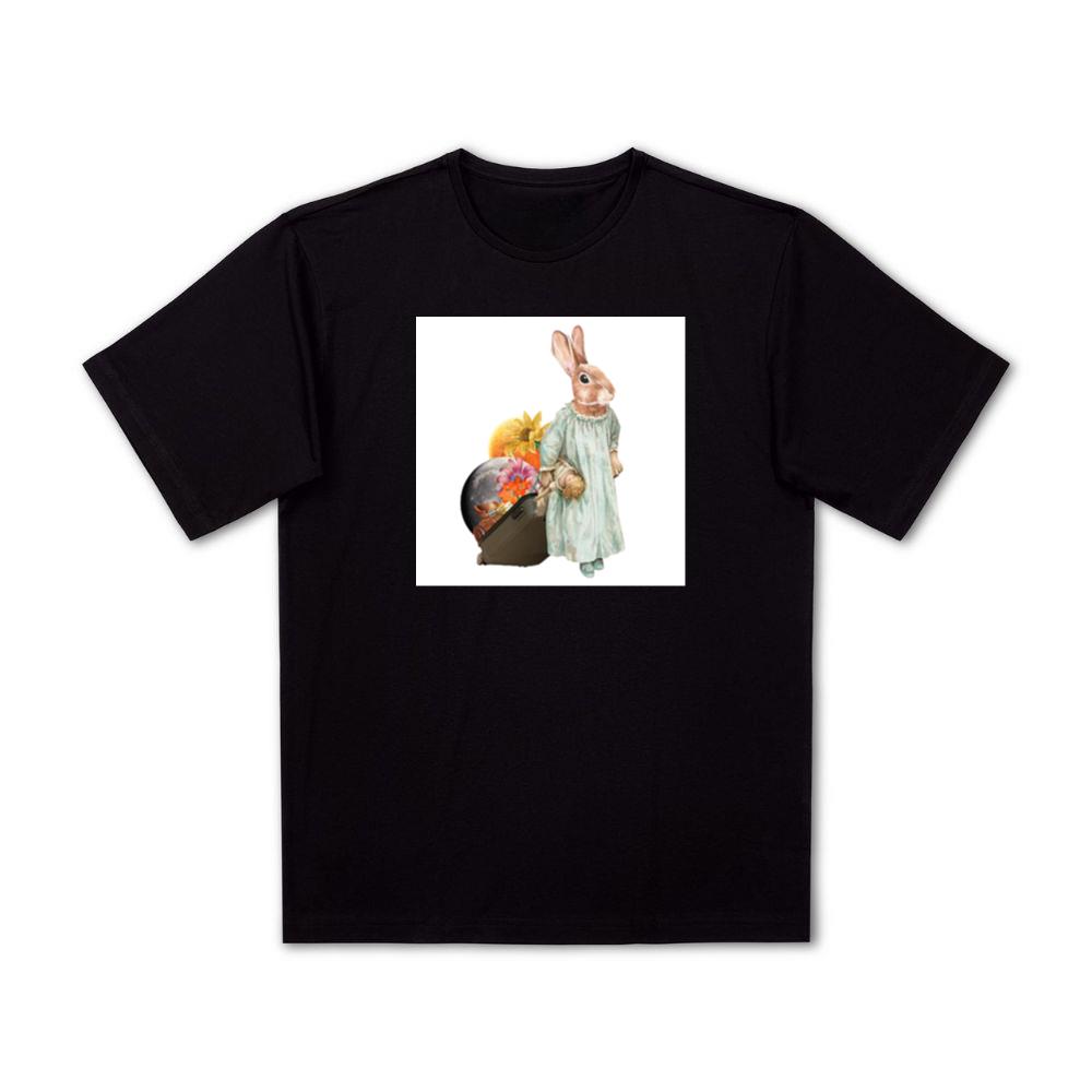 The Rabbit's Moonlit Journey T-Shirts