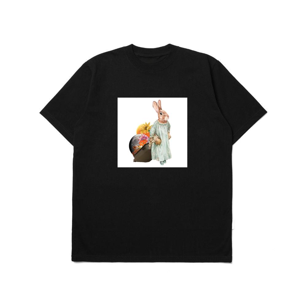 The Rabbit's Moonlit Journey T-Shirts