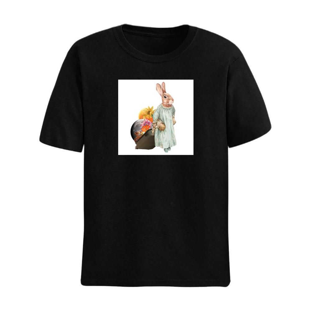 The Rabbit's Moonlit Journey T-Shirts