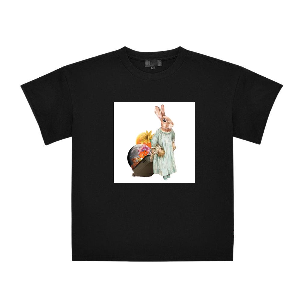 The Rabbit's Moonlit Journey T-Shirts