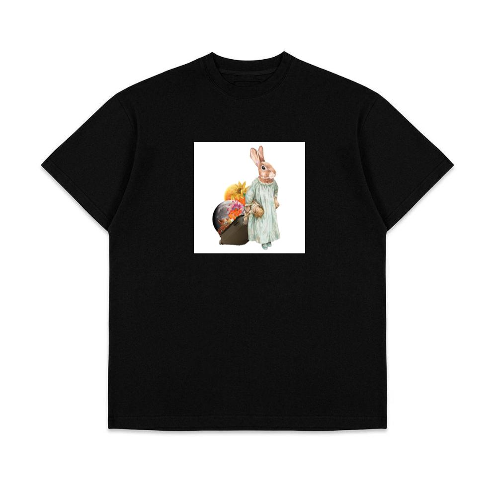 The Rabbit's Moonlit Journey T-Shirts