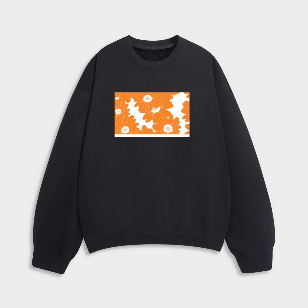 The Radiant Bloom of Orange Sweatshirt