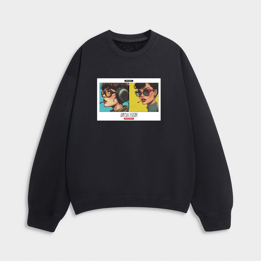 The Retro Comic Gaze Sweatshirt