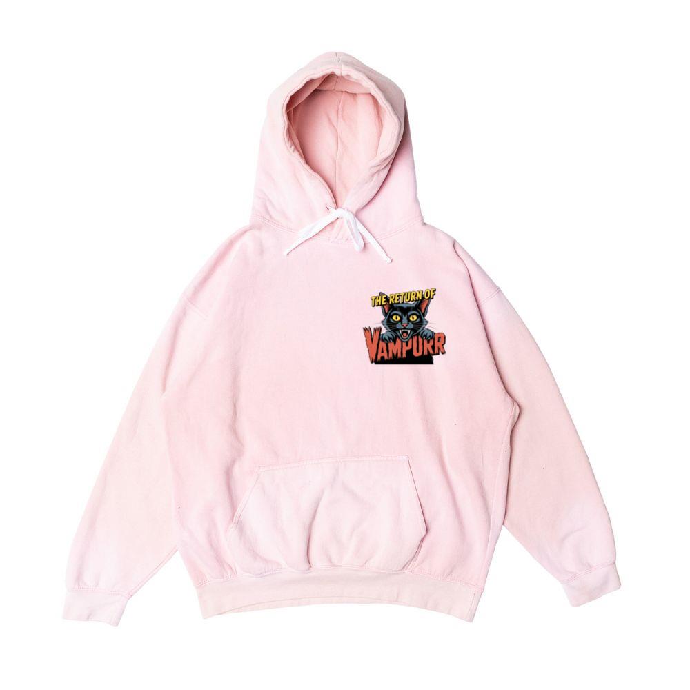 The Return of Vampurr Funny Vampire Cat Graphic Hoodie