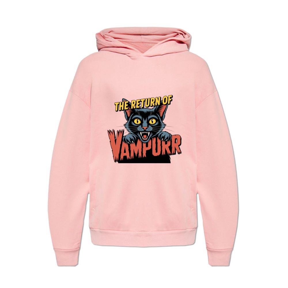 The Return of Vampurr Funny Vampire Cat Graphic Hoodies