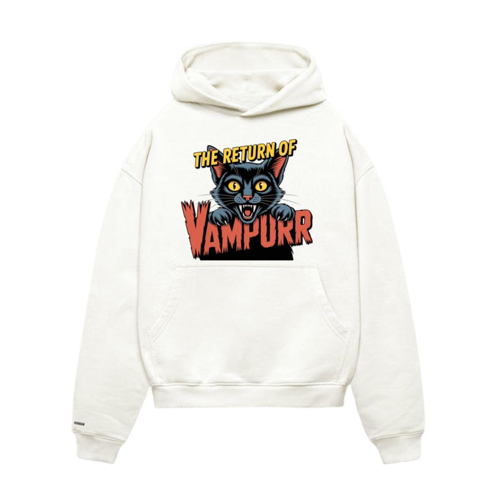 The Return of Vampurr Funny Vampire Cat Graphic Hoodies