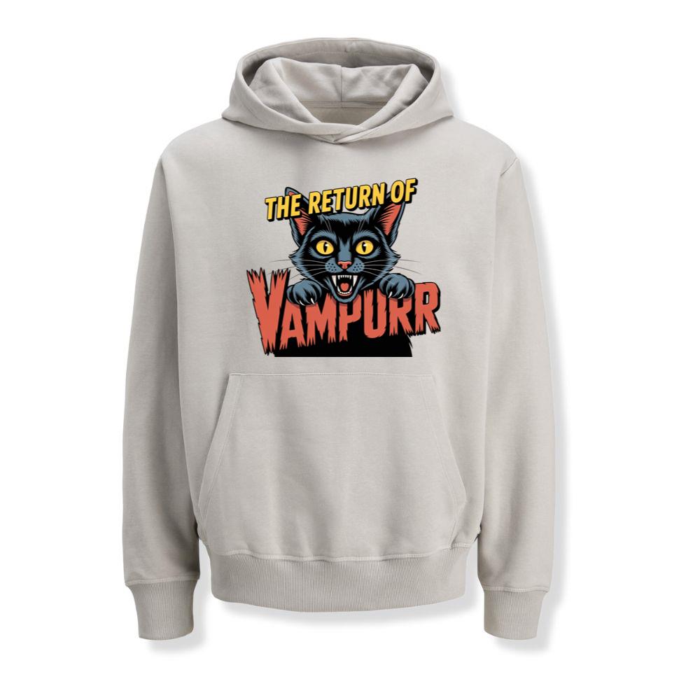 The Return of Vampurr Funny Vampire Cat Graphic Hoodies