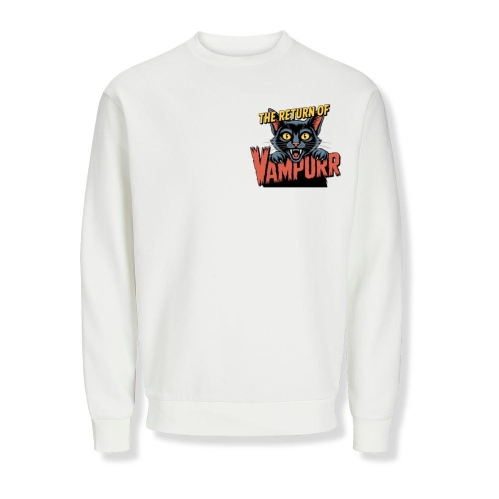 The Return of Vampurr Funny Vampire Cat Graphic Sweatshirts