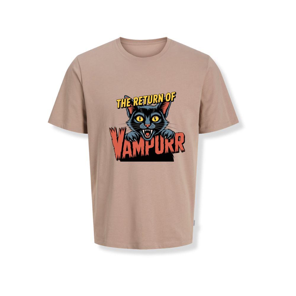 The Return of Vampurr Funny Vampire Cat Graphic T-Shirts