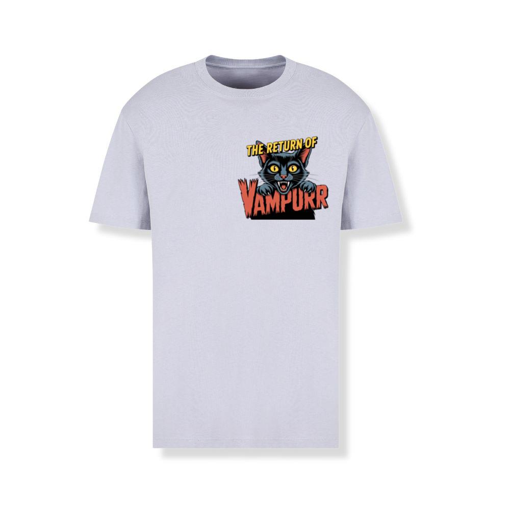 The Return of Vampurr Funny Vampire Cat Graphic T-Shirts - Image 2