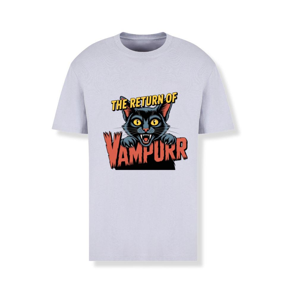 The Return of Vampurr Funny Vampire Cat Graphic T-Shirts