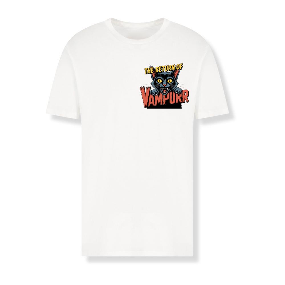 The Return of Vampurr Funny Vampire Cat Graphic T-Shirts