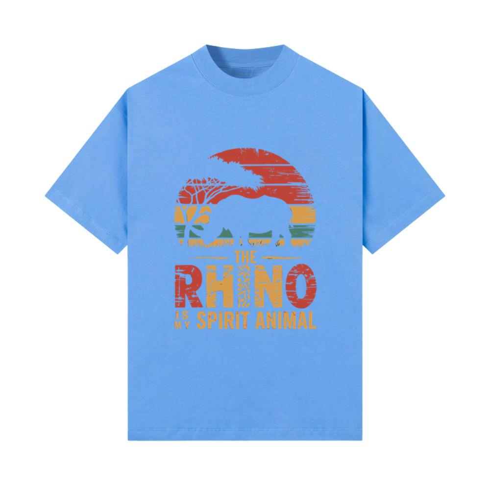 The Rhino Is My Spirit Animal Sunset Safari T-Shirt