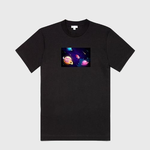 The Rocket's Radiant Race Through the Cosmic Canvas T-Shirts
