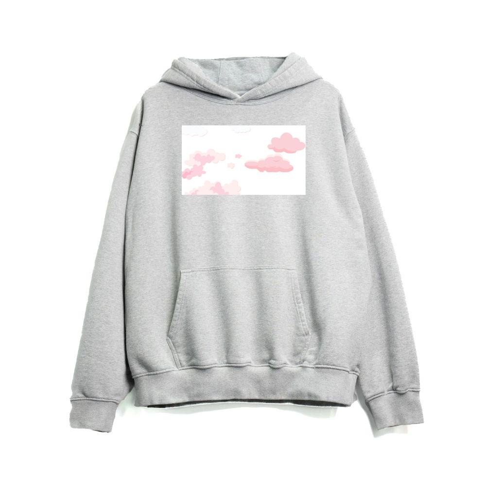 The Rosy Canvas of Cloud Dreams Hoodies