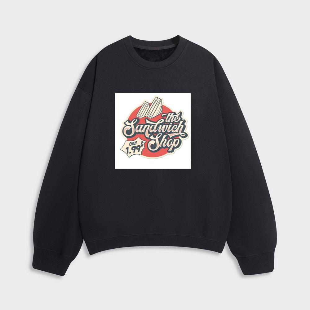 The Sandwich Shop Logo with 1.99 Price Tag Sweatshirt