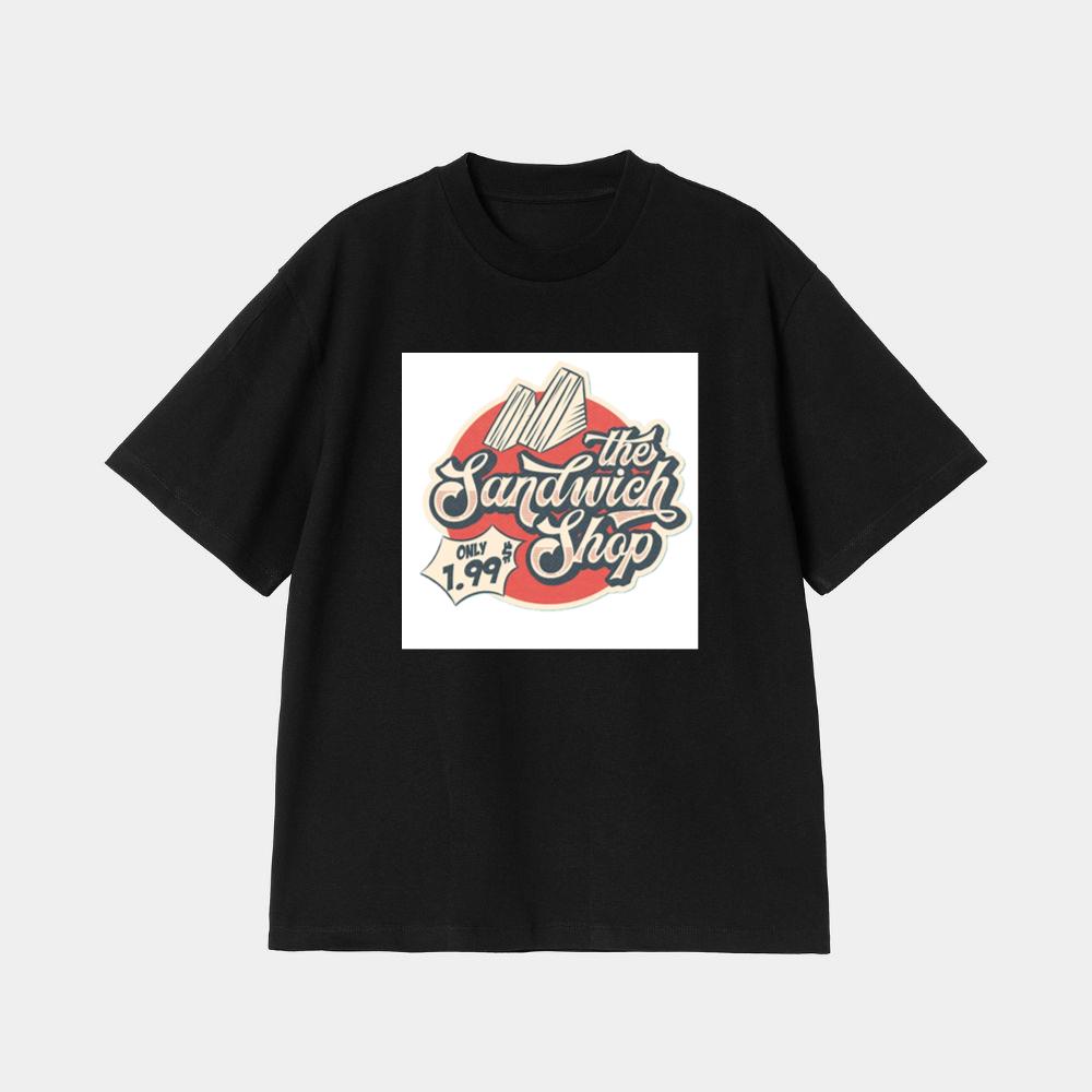 The Sandwich Shop Logo with 1.99 Price Tag T-Shirt