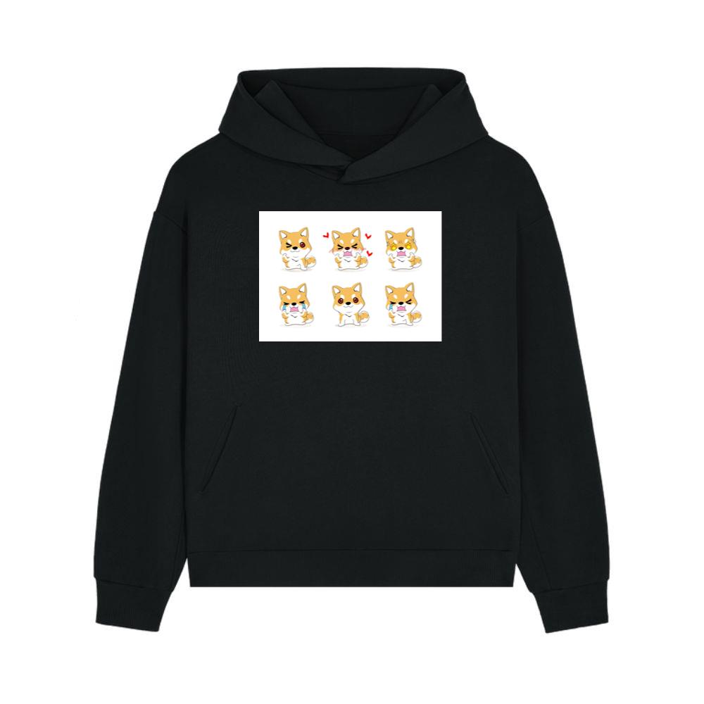 The Shiba Spectrum of Smiles and Snarls Hoodie