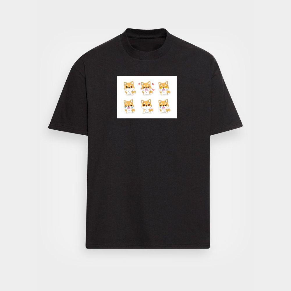 The Shiba Spectrum of Smiles and Snarls T-Shirts