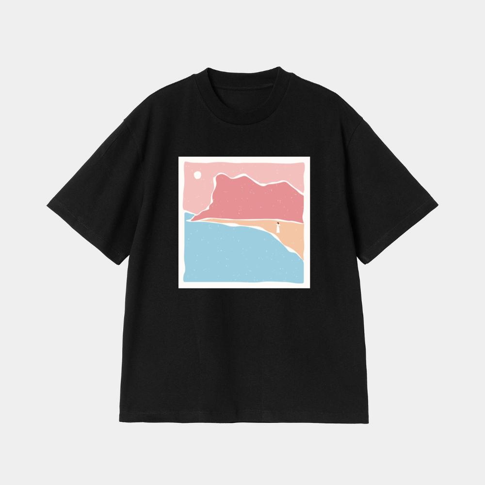 The Silent Shore of Pastel Dreams T-Shirt