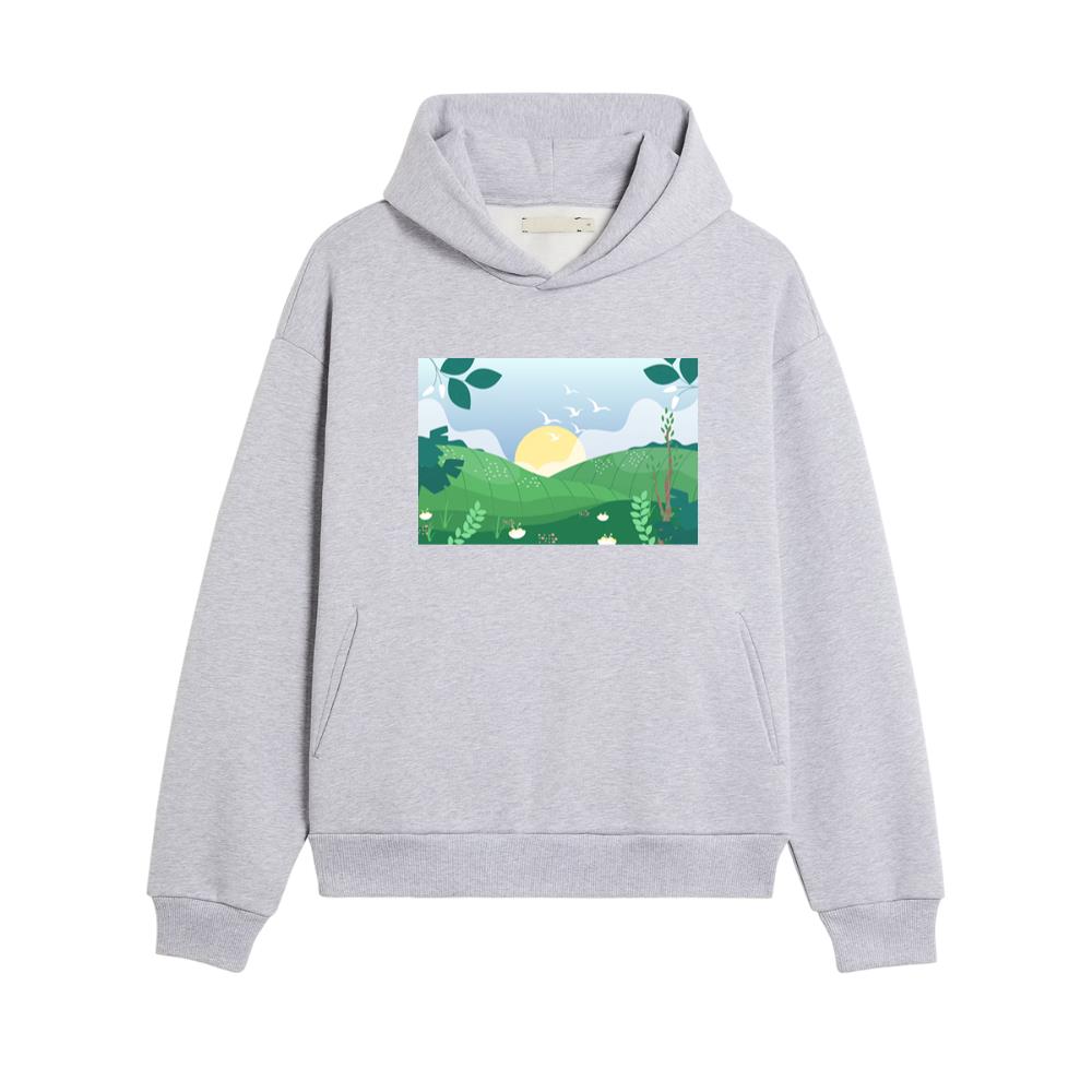 The Verdant Vista's Vanishing Veil Hoodies