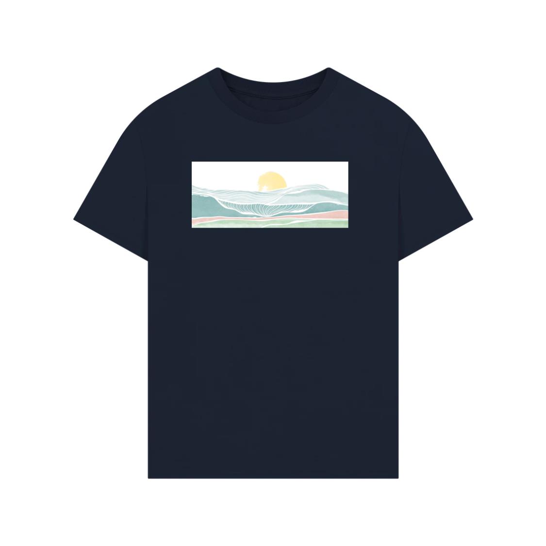 The Watercolor Hills of Dawn T-Shirt
