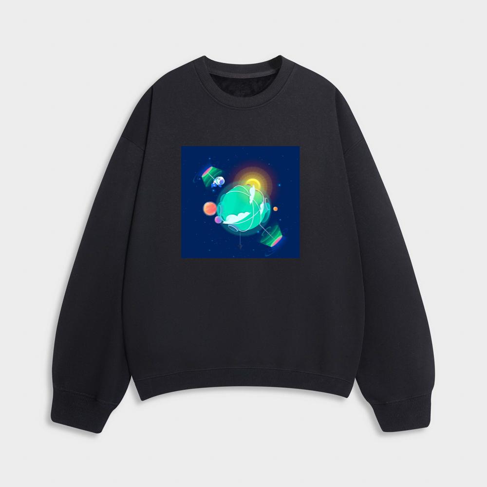 The Whimsical Wanderer and the Wondrous Worlds of Whispering Light Sweatshirt