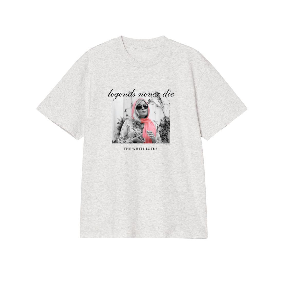 The White Lotus Tanya Legends Never Die Photo Frame T-Shirt
