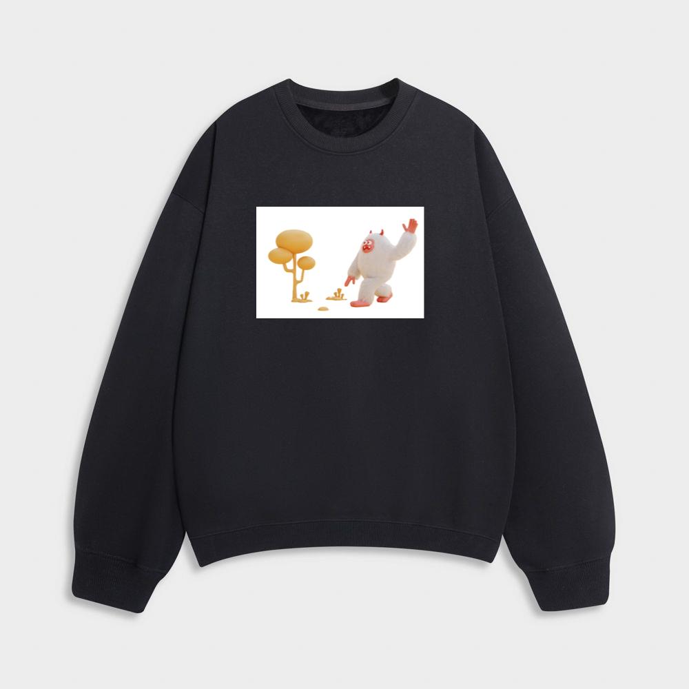 The Yeti's Yellow Greeting Sweatshirt