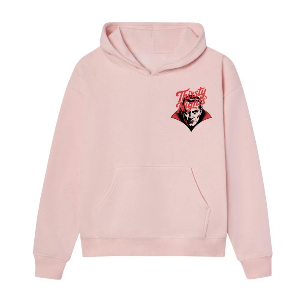 Thirsty Nights Vampire Horror Graphic Hoodie