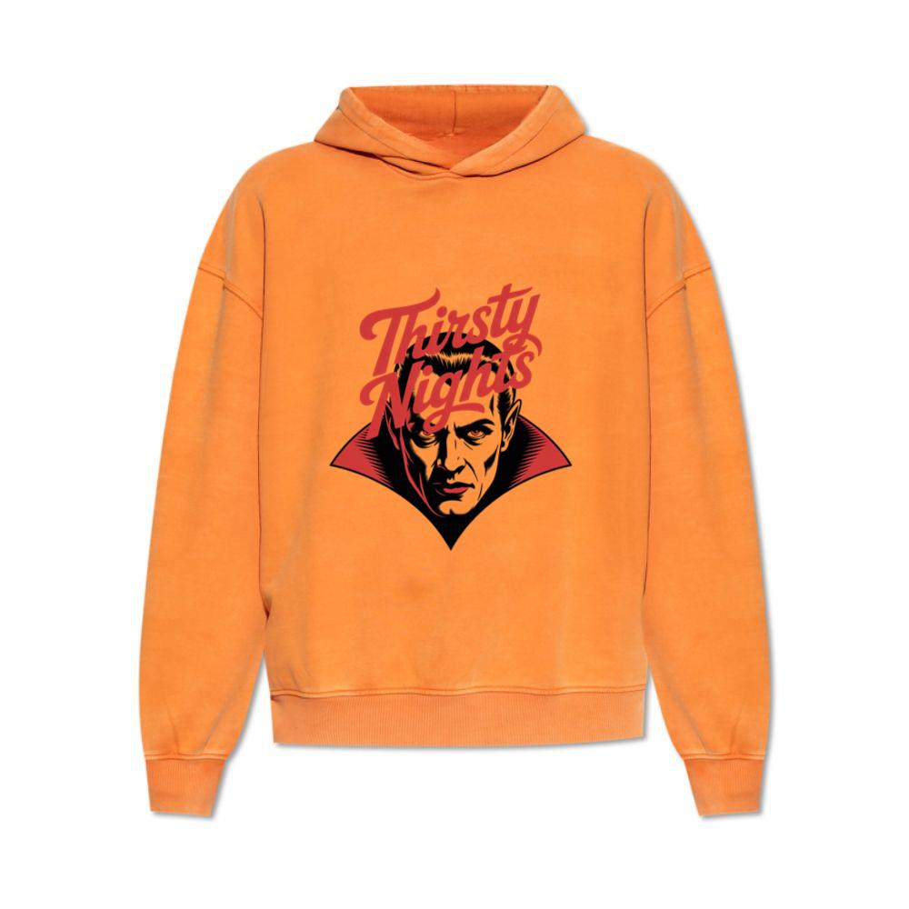 Thirsty Nights Vampire Horror Graphic Hoodie