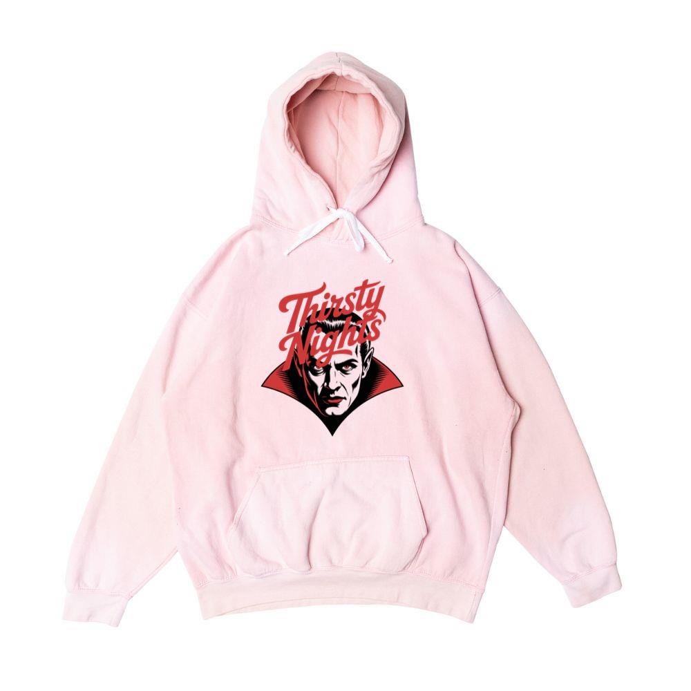 Thirsty Nights Vampire Horror Graphic Hoodie