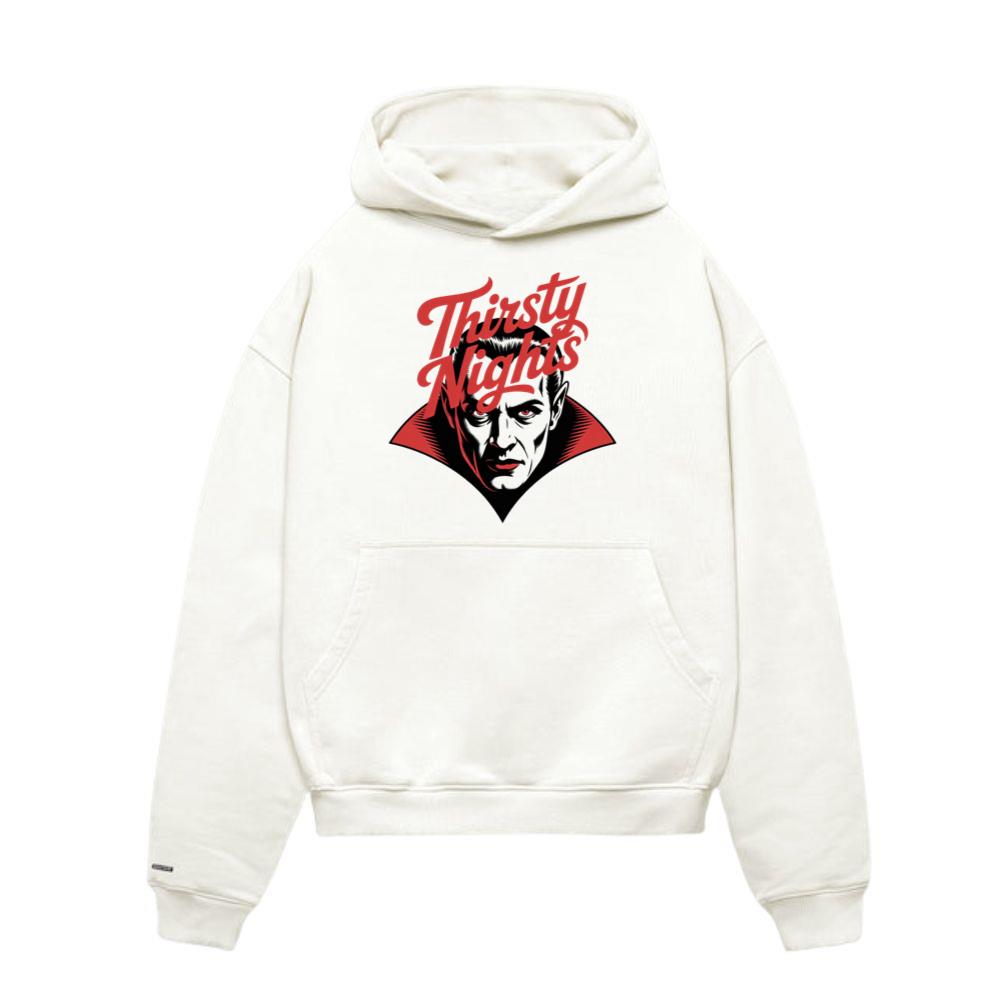Thirsty Nights Vampire Horror Graphic Hoodies