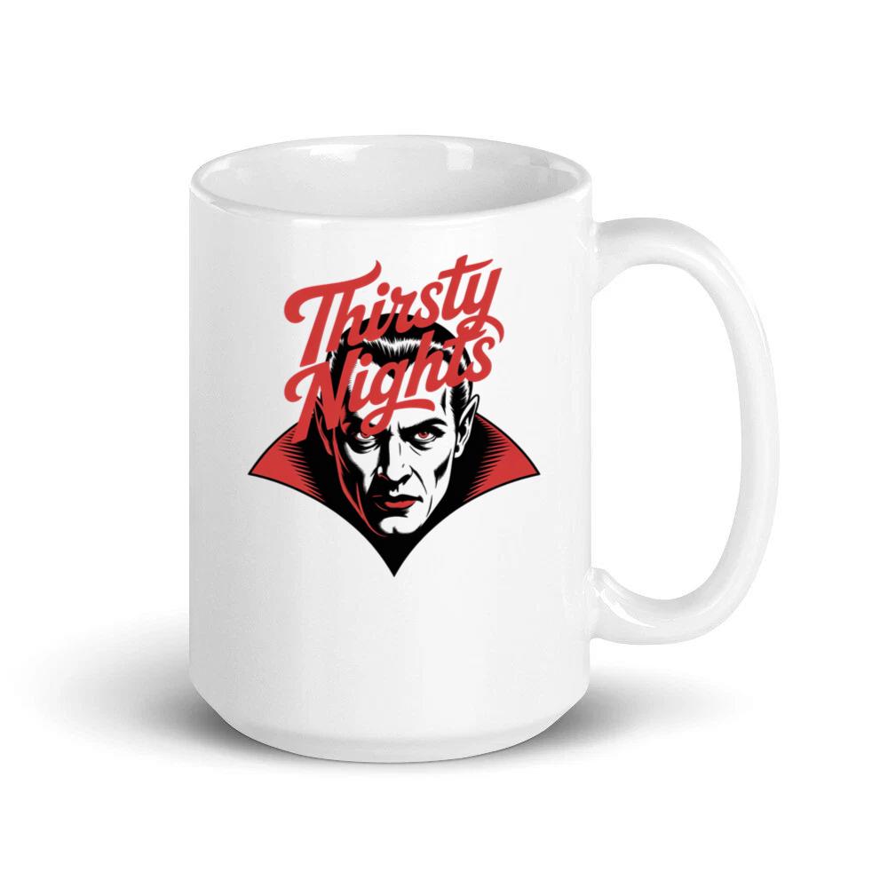 Thirsty Nights Vampire Horror Graphic Mug