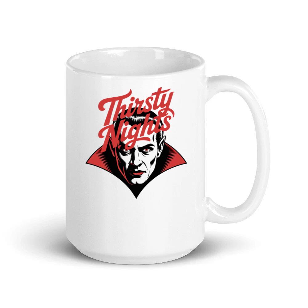 Thirsty Nights Vampire Horror Graphic Mug