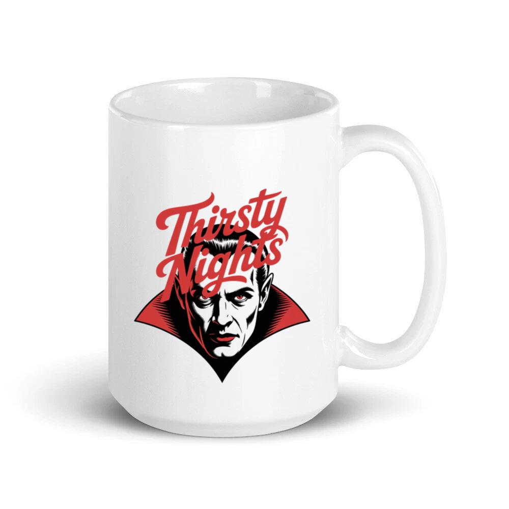 Thirsty Nights Vampire Horror Graphic Mug