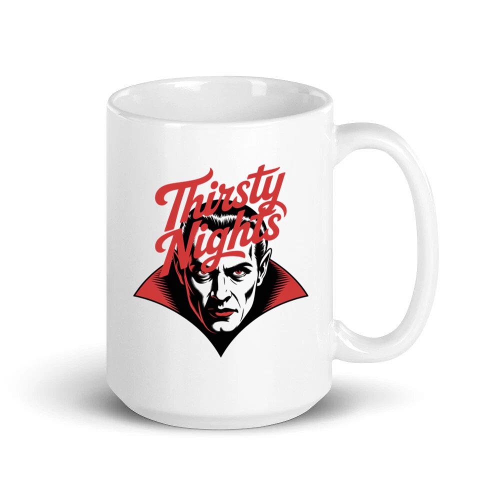 Thirsty Nights Vampire Horror Graphic Mug