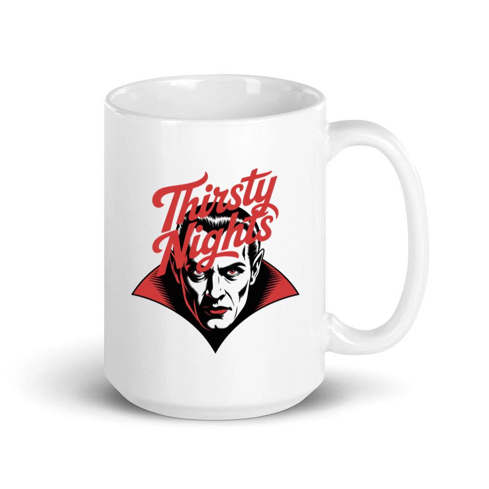 Thirsty Nights Vampire Horror Graphic Mug