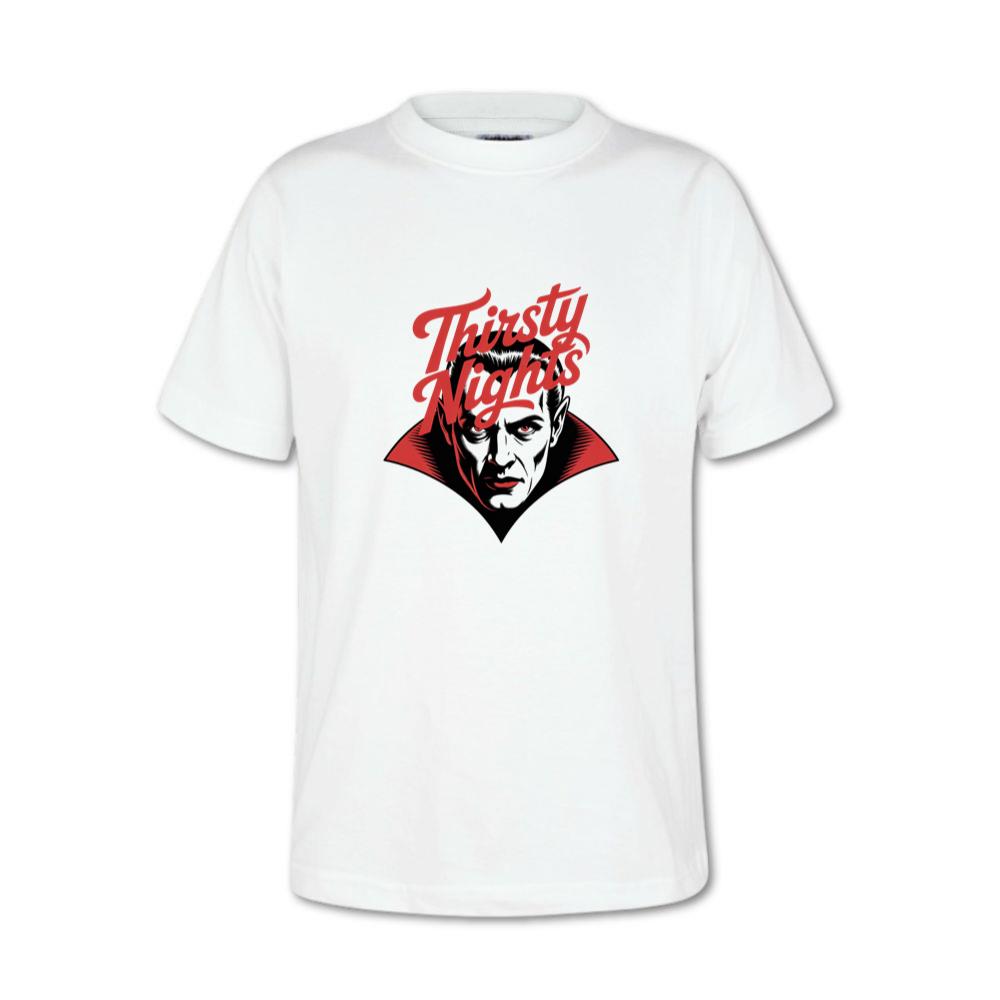 Thirsty Nights Vampire Horror Graphic T-Shirt