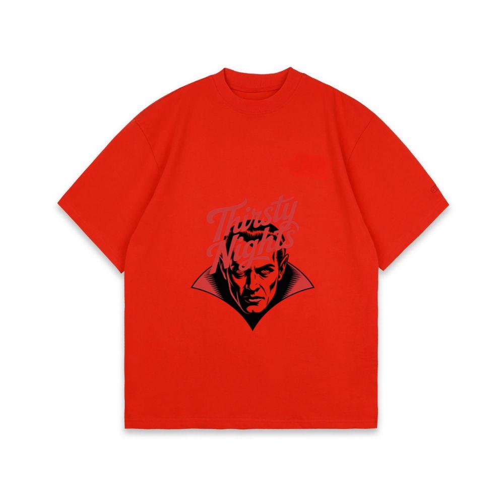 Thirsty Nights Vampire Horror Graphic T-Shirt