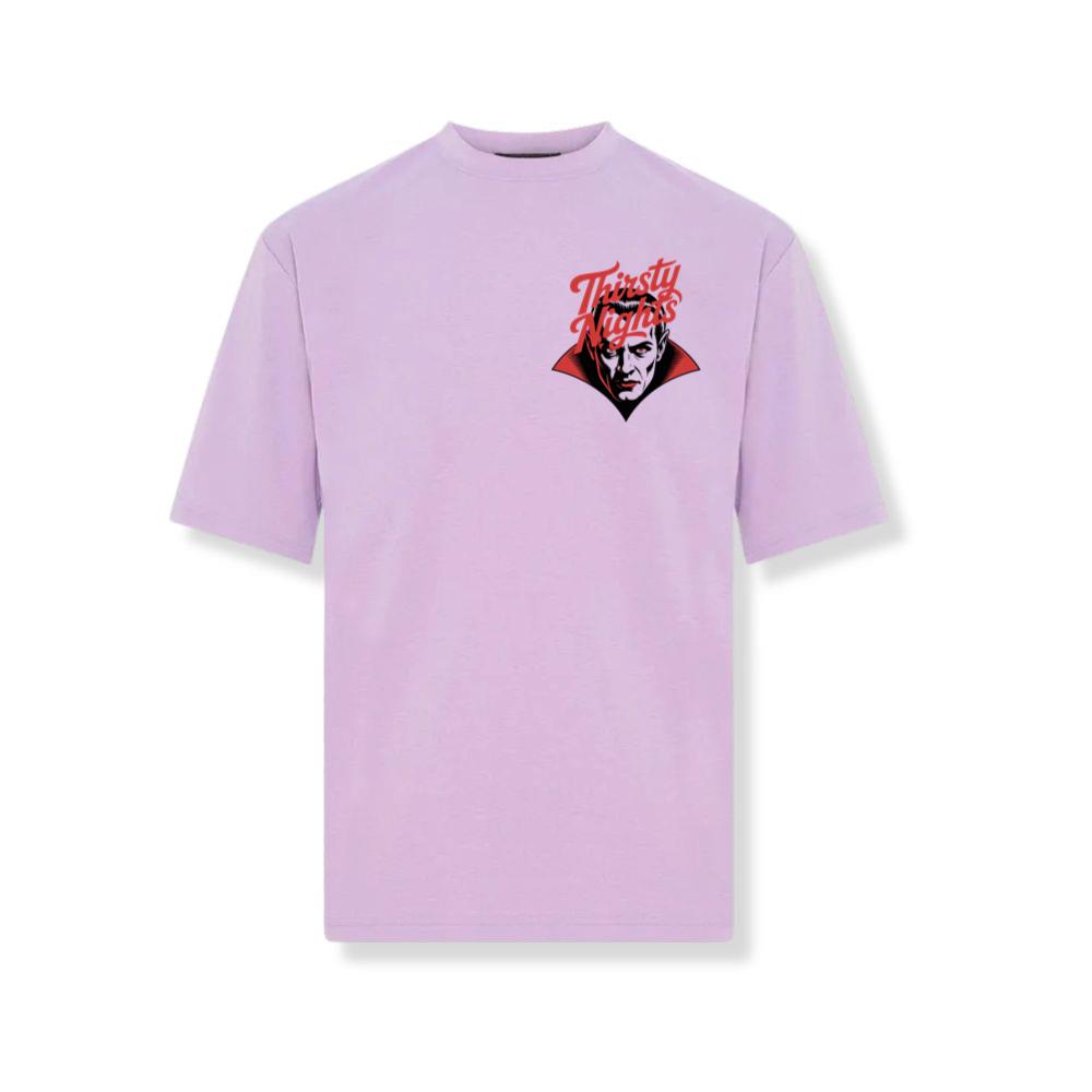 Thirsty Nights Vampire Horror Graphic T-Shirt - Image 3