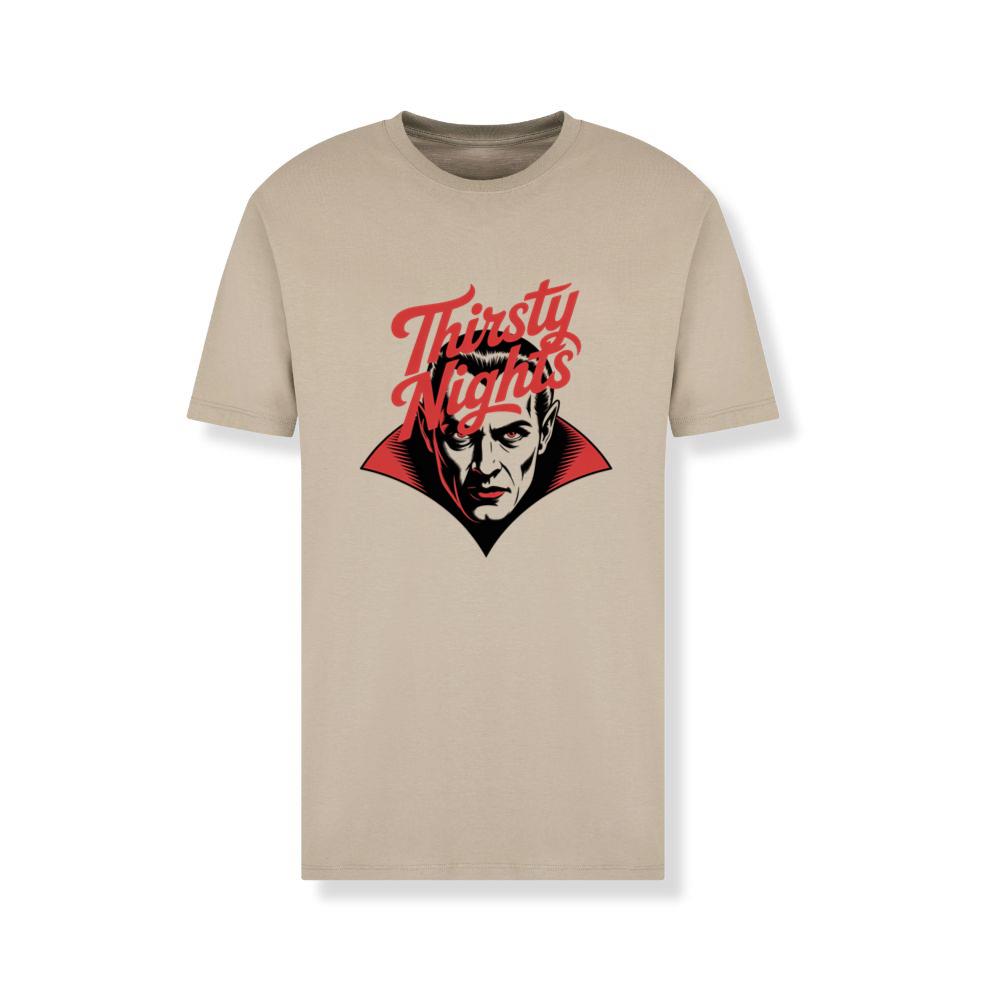 Thirsty Nights Vampire Horror Graphic T-Shirt