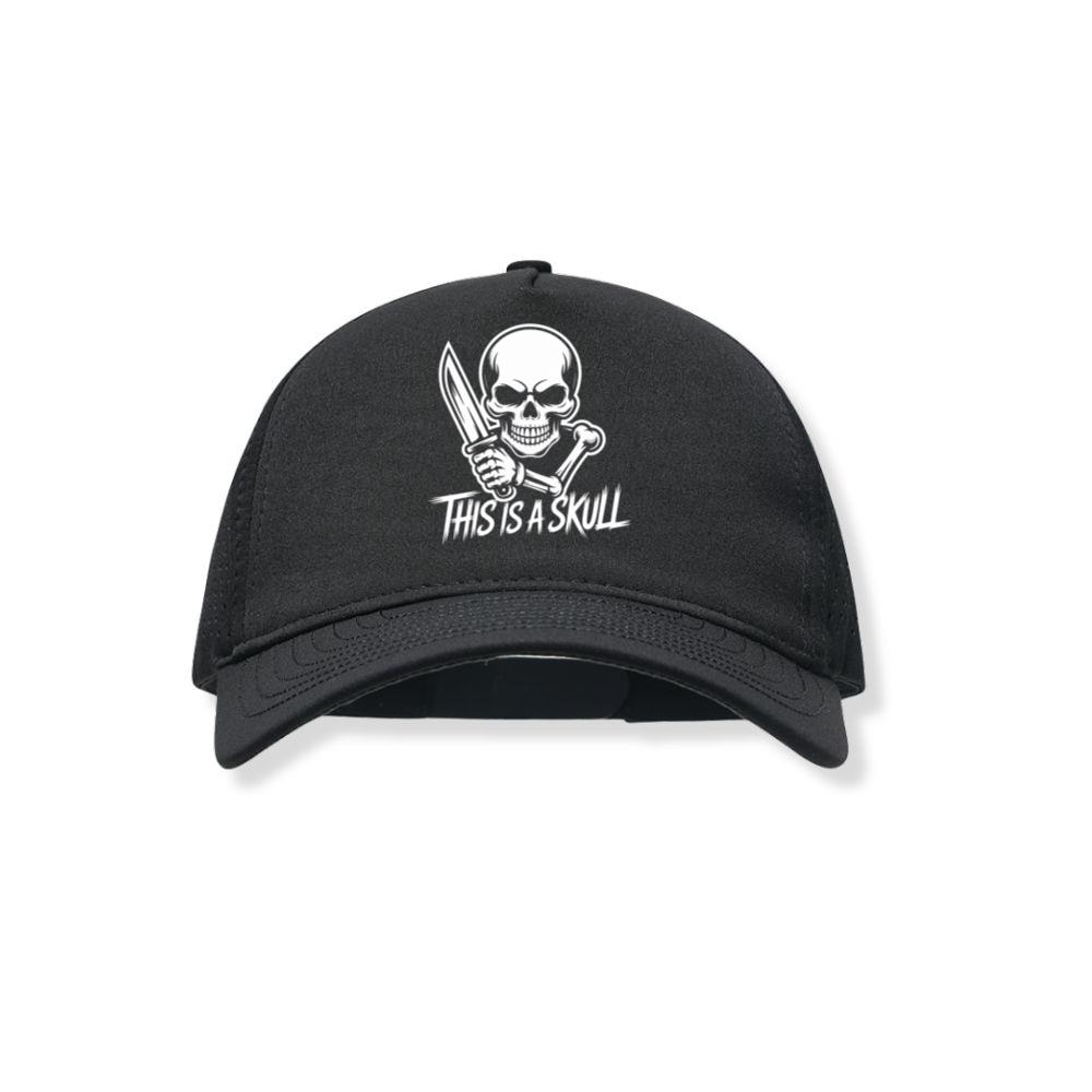 This Is a Skull Knife Skeleton Graphic Black Hat