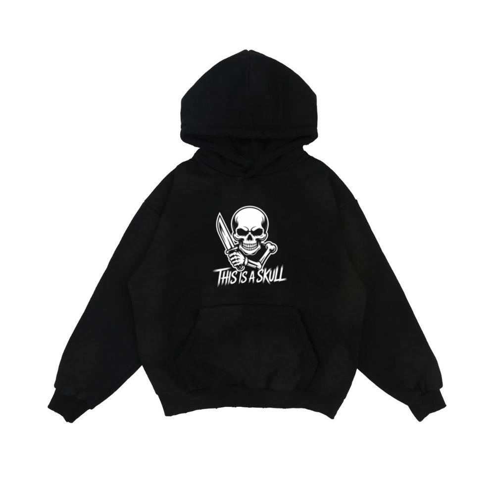 This Is a Skull Knife Skeleton Graphic Hoodie
