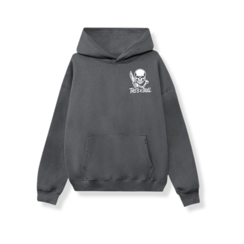 This Is a Skull Knife Skeleton Graphic Hoodie - Image 3
