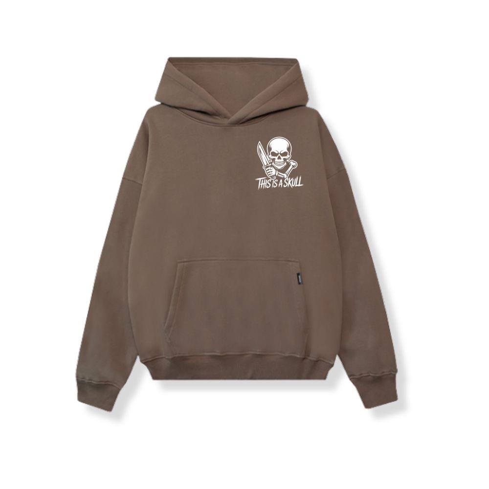 This Is a Skull Knife Skeleton Graphic Hoodie - Image 2