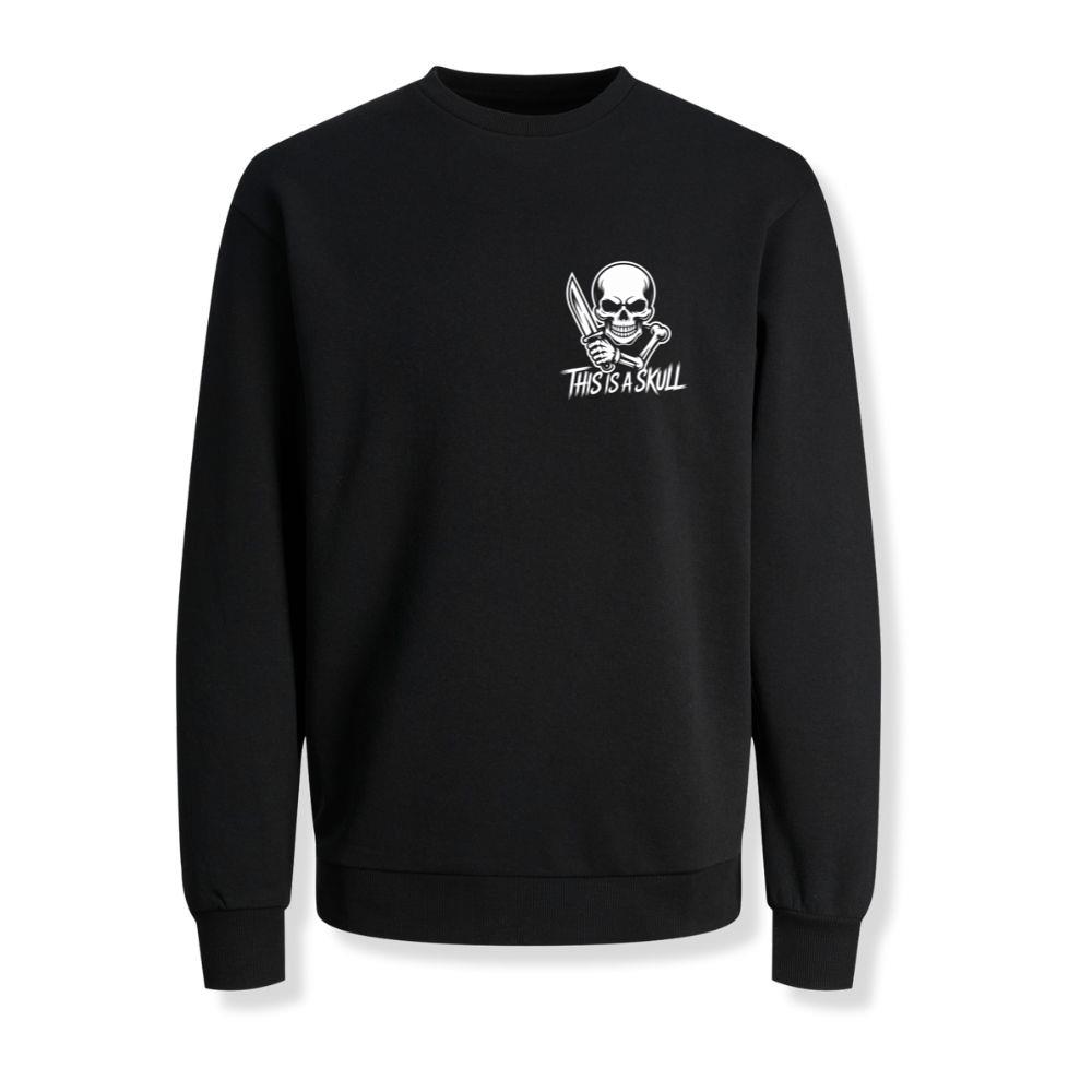 This Is a Skull Knife Skeleton Graphic Sweatshirt