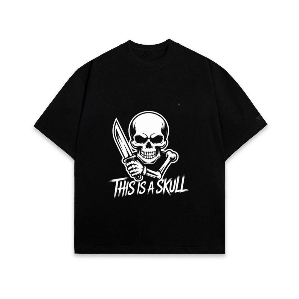 This Is a Skull Knife Skeleton Graphic T-Shirt